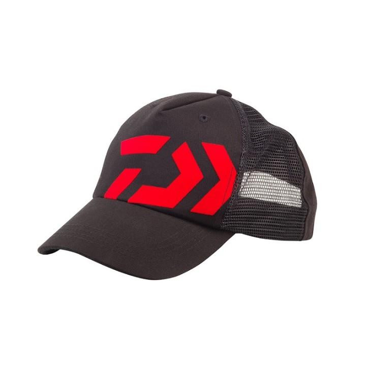 Boné Daiwa Trucker Preto/Vermelho