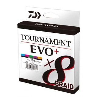 Daiwa Tournament x8 Braid EVO+ 0.16mm 300m MultiColor