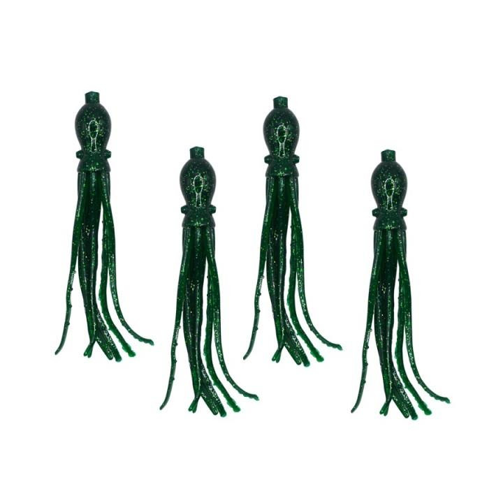 Nikko Octopus 4.5 Cor:493 Green Gold Flake (4pcs)