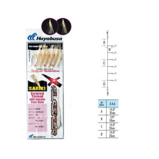 Sabiki Hayabusa Gold Flasher EX121 Nº20