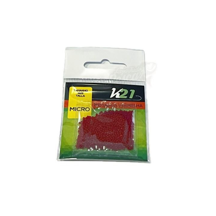 K21 Micro Missanga Cor: Vermelha
