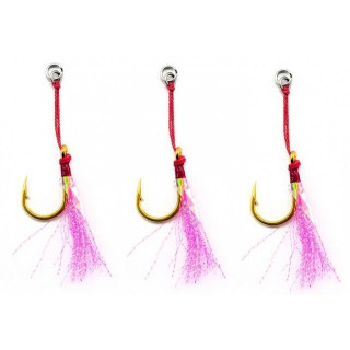 Vega Single Kevlar Assist Gold Hook W/ Flashy Nº9/0