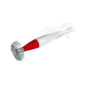 Toneira Chumbo Vega 60g Branco/Vermelho