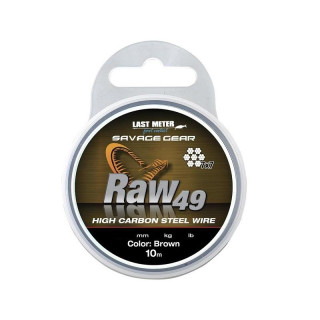 Savage Gear RAW 49 Steel Wire 0.36mm 10m Brown
