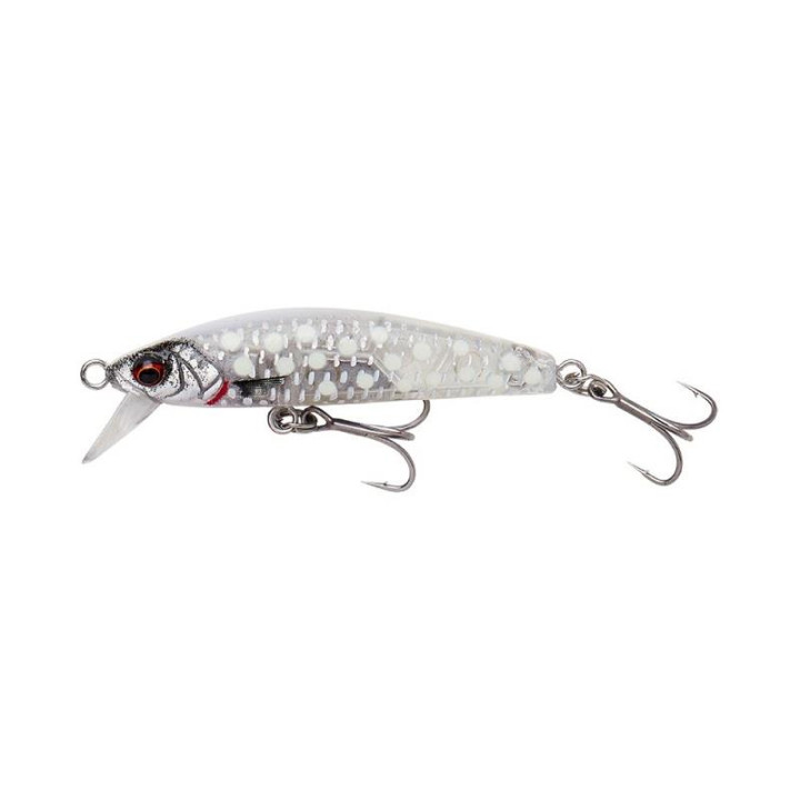 Savage Gear Gravity Minnow 5cm 4.3g S Crystal White Glow
