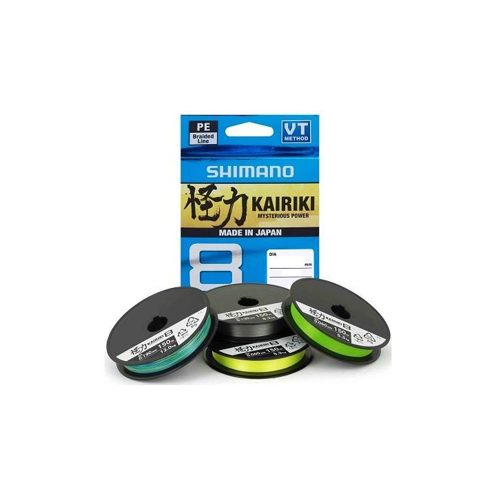Shimano Kairiki PE 0.19mm 150m Mantis Green