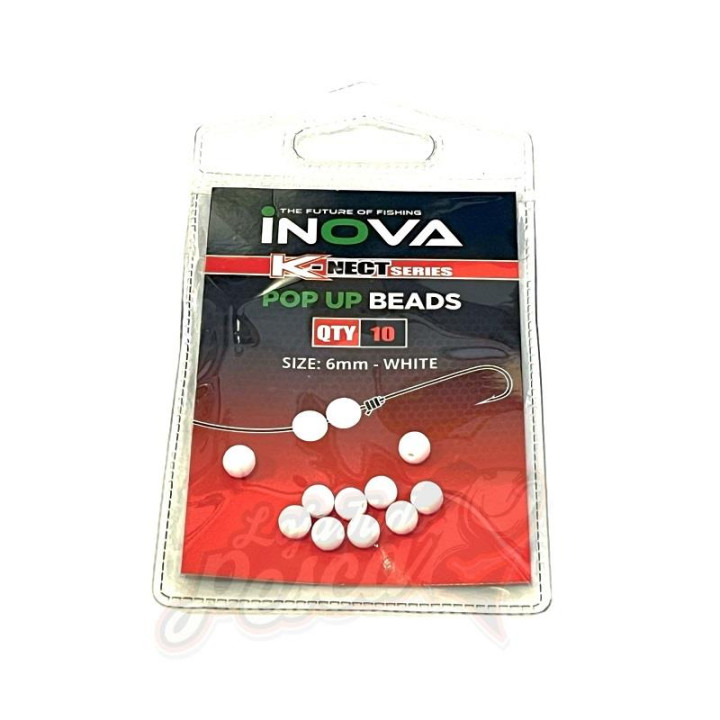 Inova Beads Pop Up Redonda Branca 6mm 10pcs