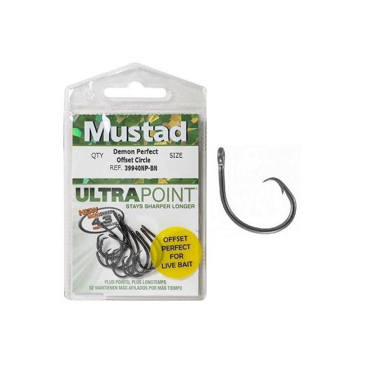 Mustad Demon Tuna Circle 39940 NP.BN 2/0