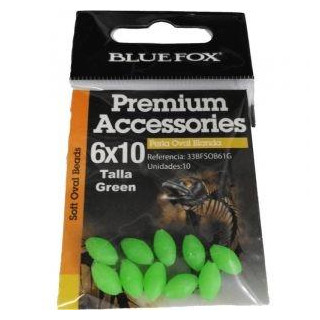 Bluefox Soft Oval Beads Nº6x10 Green