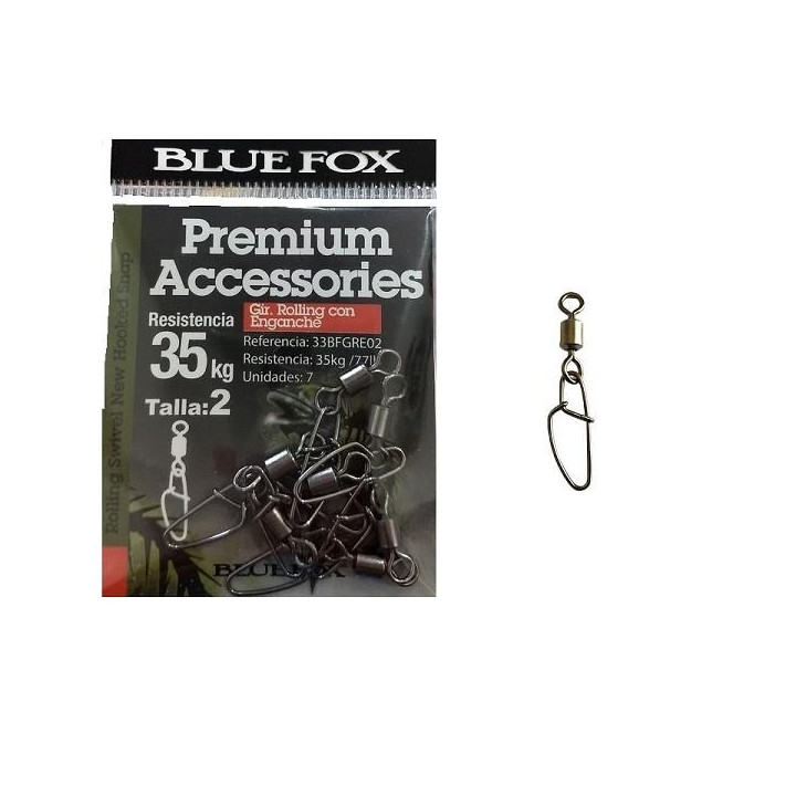 Bluefox Rolling Swivel New Hooked Snap Nº1