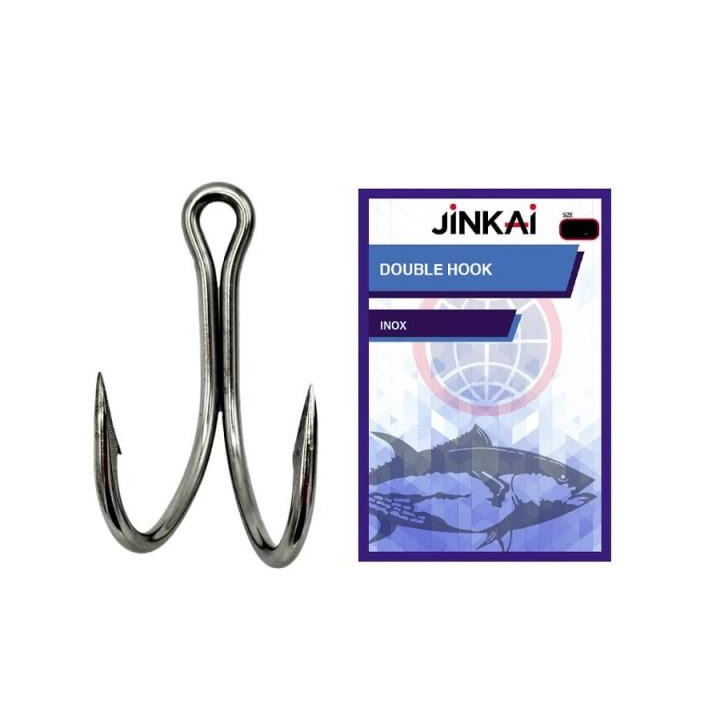 Anzol Duplo Jinkai Inox Ultra Reforçado Nº2/0 1pc