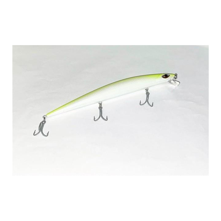 Cinnetic Explorer Minnow Slim 175F Cor:3-White Chartreuse
