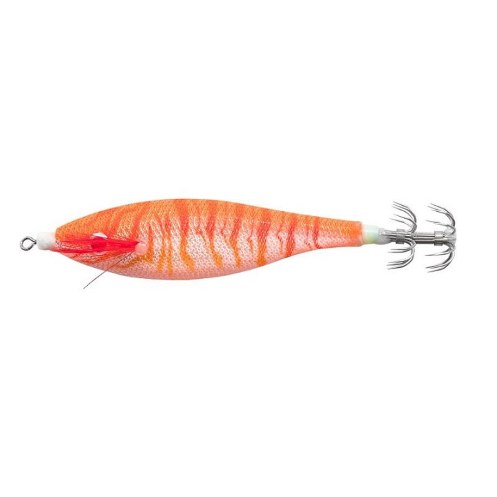 Cinnetic Squid Jig Tiger Glow 70mm 2-Orange Shrimp
