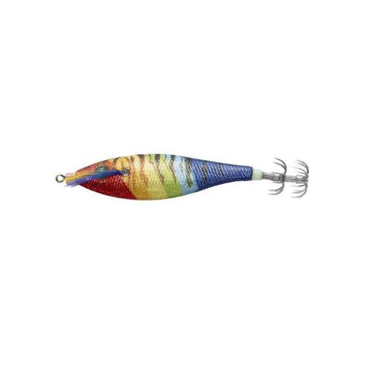 Cinnetic Squid Jig Pro 70mm Cor:13 Rainbow Stripes
