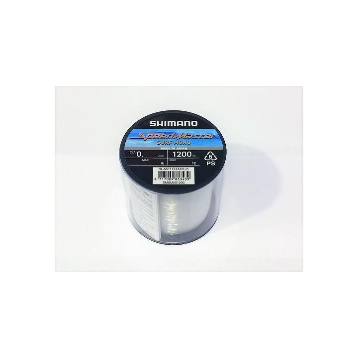 Shimano SpeedMaster 0.25mm 1200m Clear