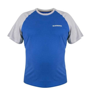 T-Shirt Shimano Short Sleeve Cor:Blue Tam. L