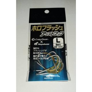 Anzóis Hayabusa Holográficos Flash Assist Hook L