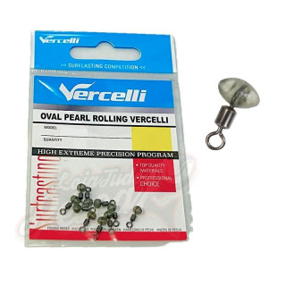 Vercelli Oval Pearl Rolling Nº8 10pcs