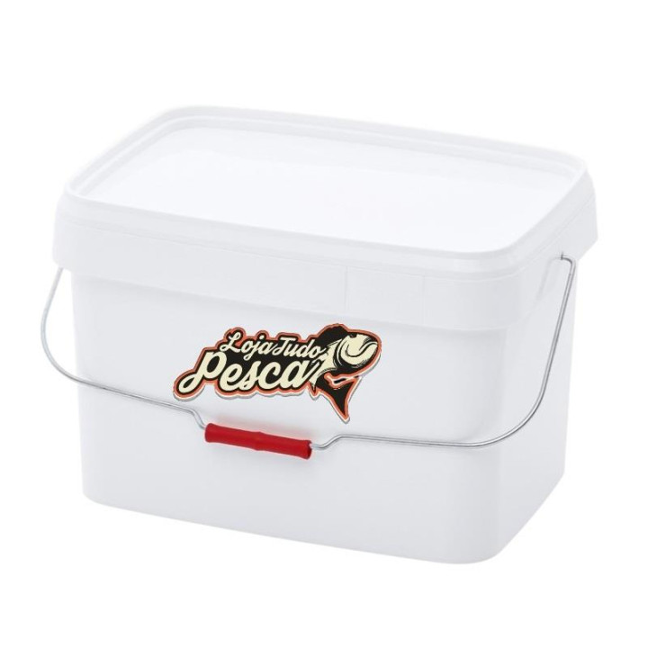 Balde Quadrado Loja Tudo Pesca 20L