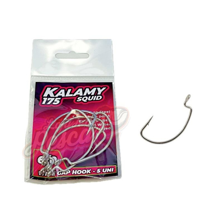 GT-Bio Kalamy Squid 175 Wide Gap Hook Nº6 5pcs