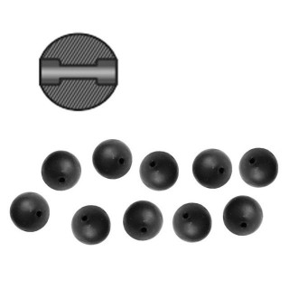 Topes de Silicone 6mm Quo Preto