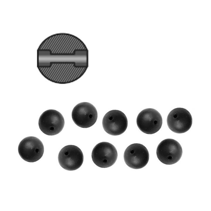 Topes de Silicone 6mm Quo Preto