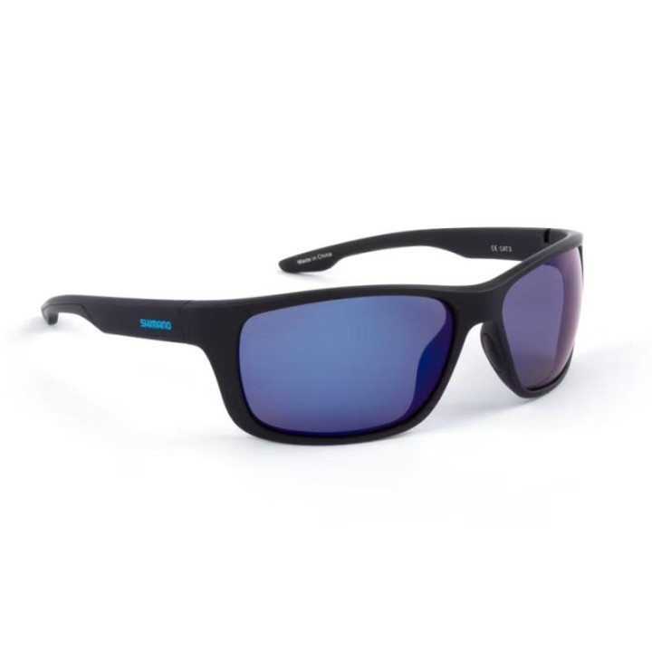 Oculos Shimano Antares Matte Black E Blue Mirror