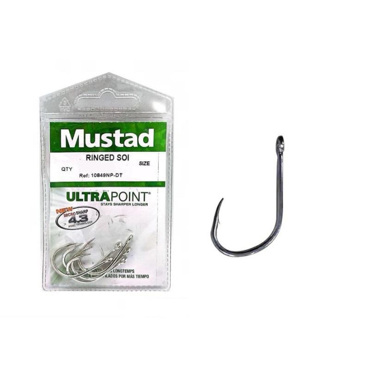 Anzóis Mustad 10849NP DT Nº 5/0 (Mustad SOI)