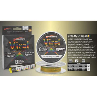 Viral Braided Line Multicolor 300m 0.23mm