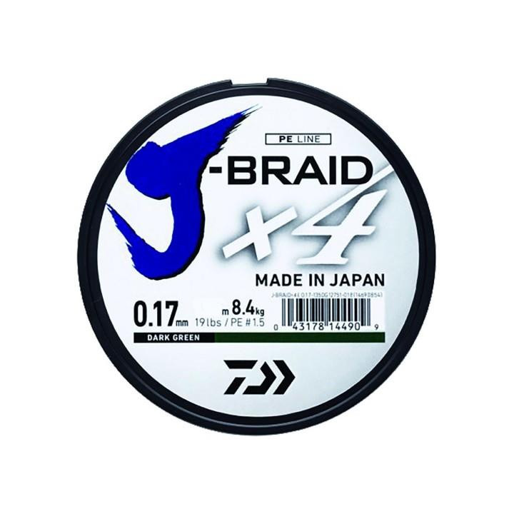 Daiwa J-Braid X4 0.29mm 1350m Dark Green