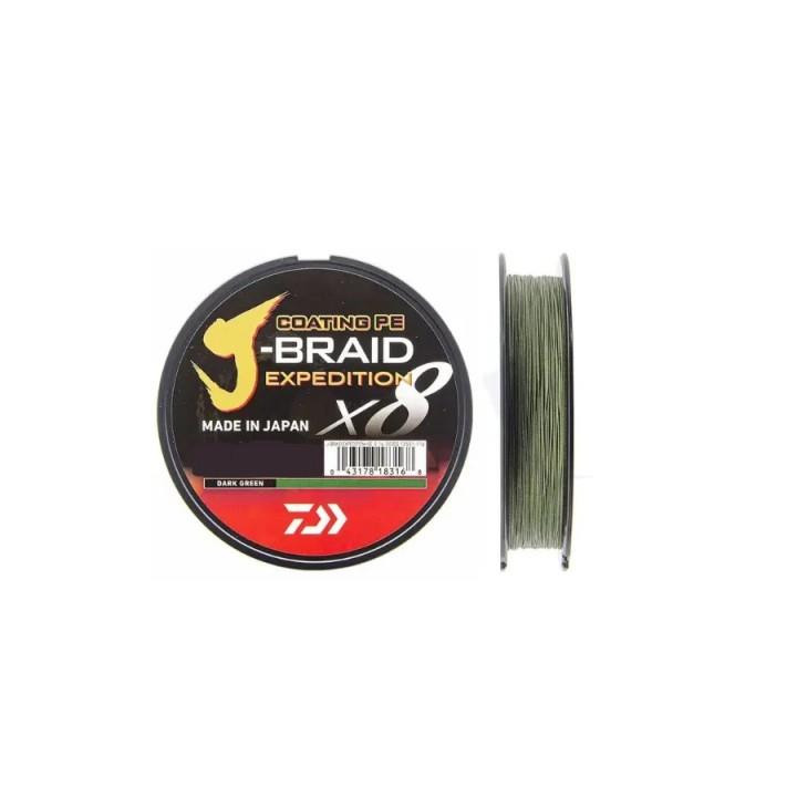 Daiwa J-Braid Expedition 0.18mm 300m Dark Green