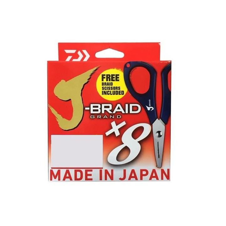 Daiwa J-Braid Grand 0.24mm 270m Dark Green + Tesoura