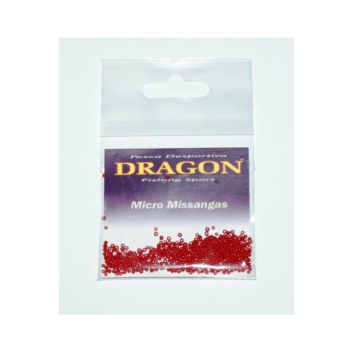 Micro Missangs Dragon Vermelhas