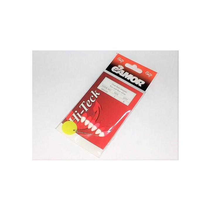 Oval Float Stopper Camor Red+White Nº1