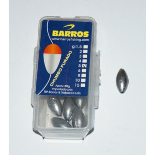Chumbo Furado Barros (oval) 5gr
