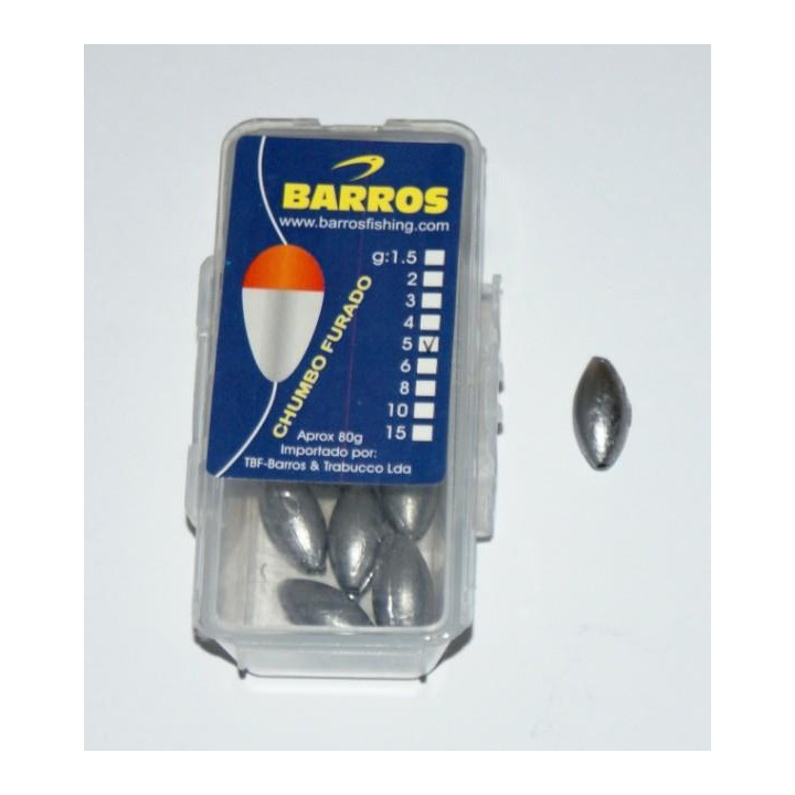 Chumbo Furado Barros (oval) 5gr
