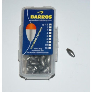 Chumbo Furado Barros (oval) 1gr