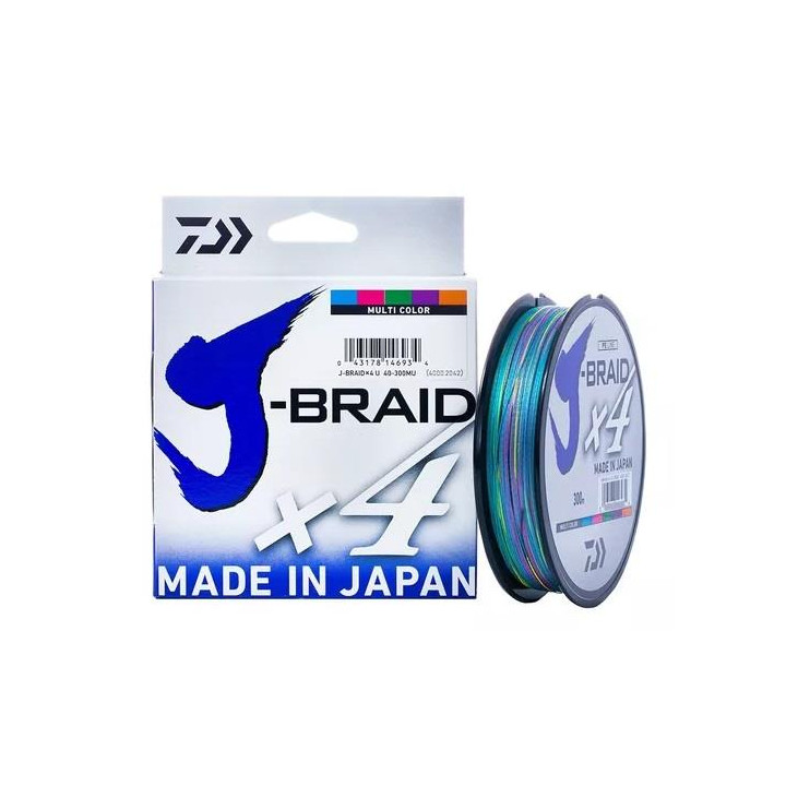 Daiwa J-Braid X4 0.33mm 500m Multi Color