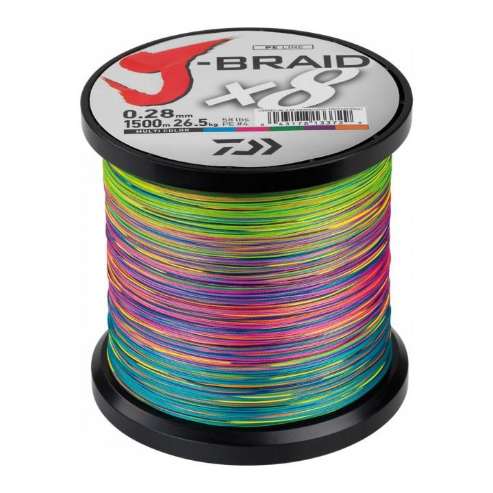 Daiwa J-Braid x8 0.20mm 1500m MultiColor