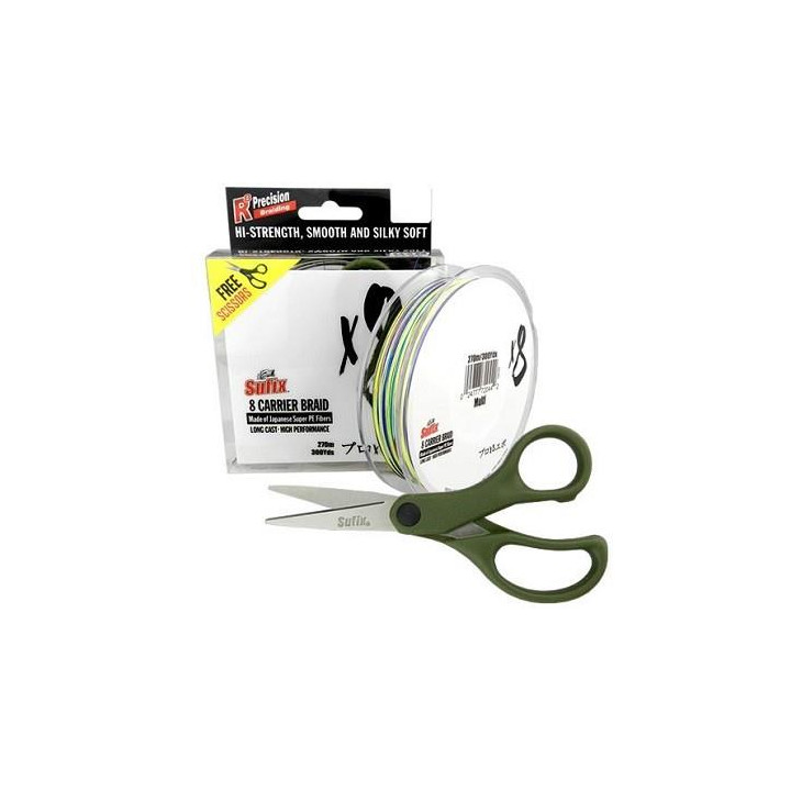 Sufix X8 0.165mm 270m Multicolor + Tesoura