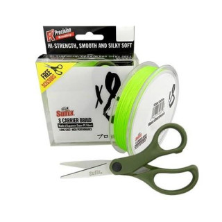 Sufix X8 0.235mm 135m Chartreuse + Tesoura