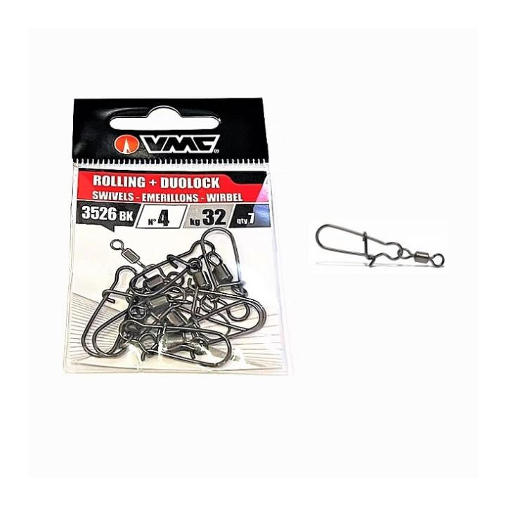 VMC 3526BK Rolling Swivel W/ Duolock Snap Nº4